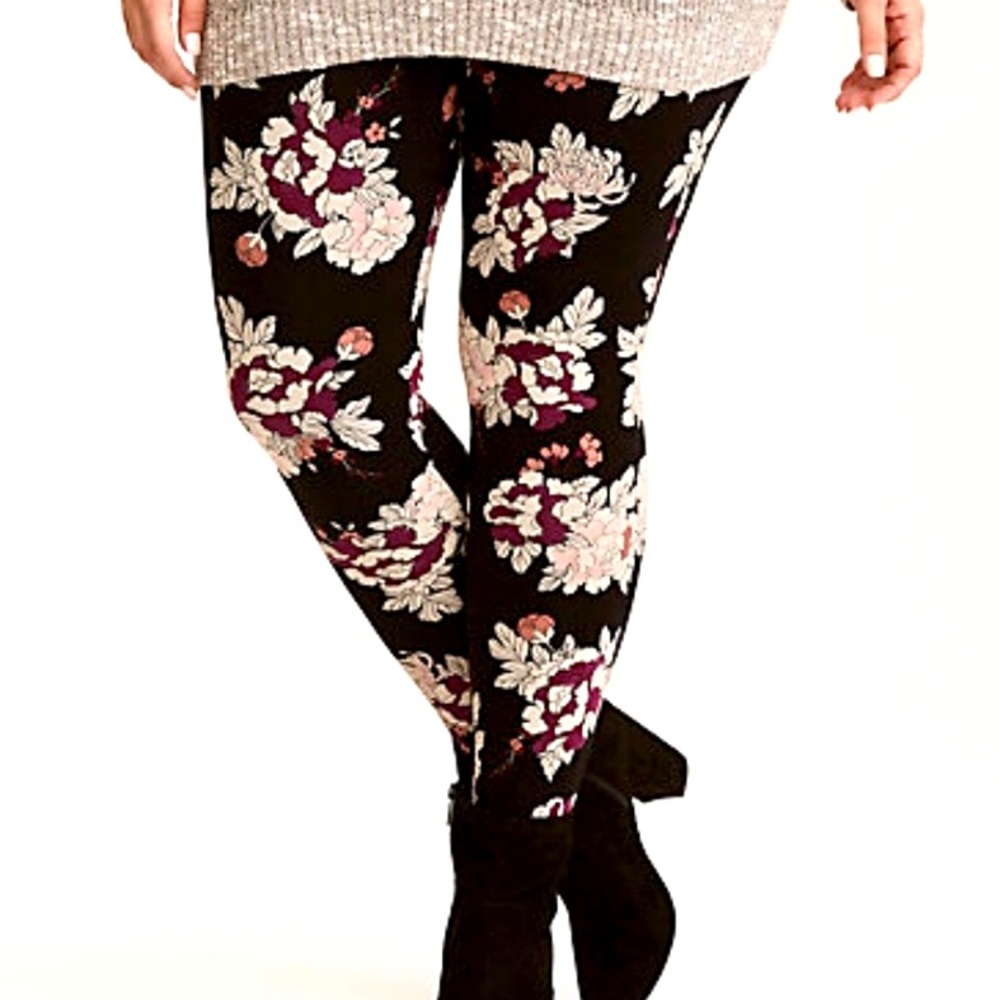 Torrid Floral Print Leggings